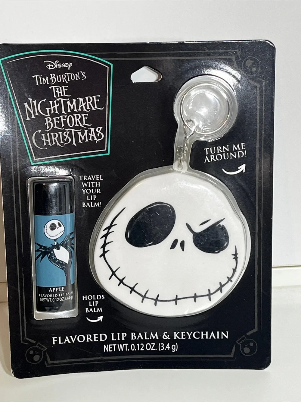 🎉HOST PICK Disney Nightmare Before Christmas Jack Skellington Lip Balm,Keychain